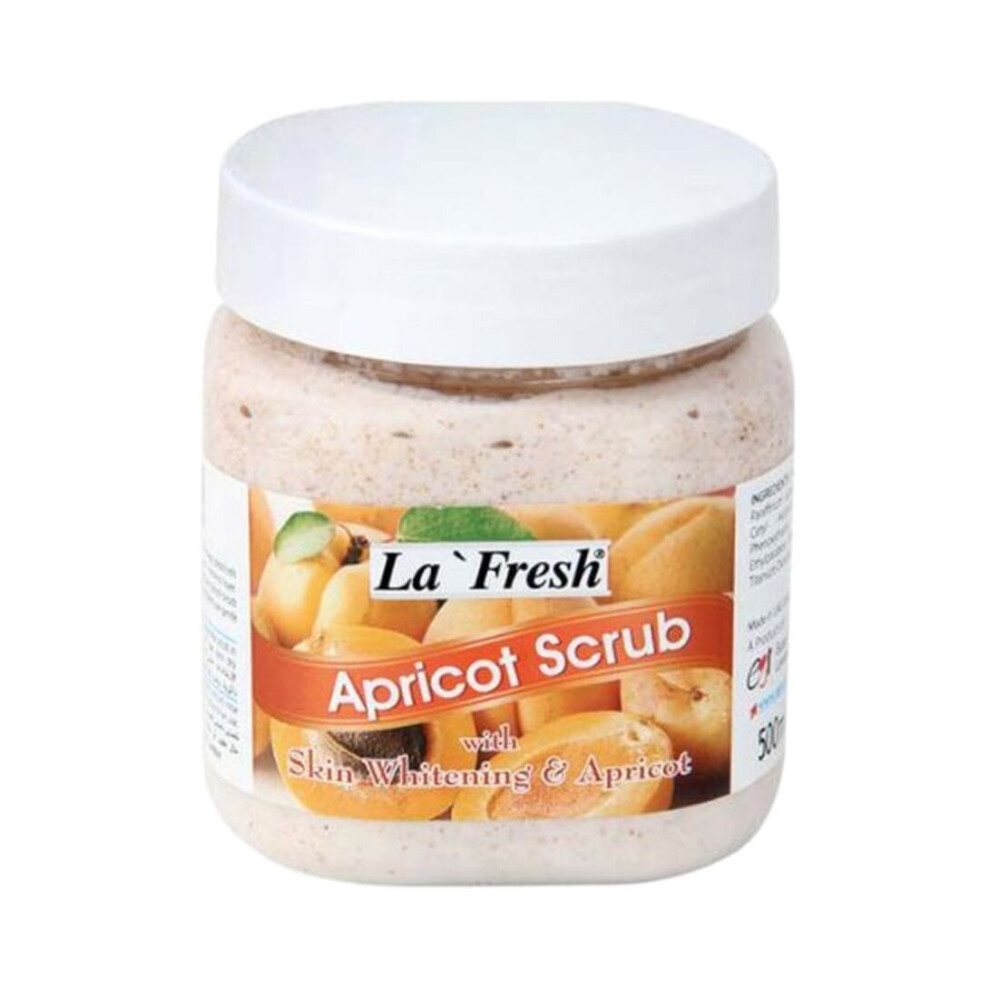 La Fresh Apricot Face Scrub 500Ml | Deep Cleansing Exfoliating Scrub For Glowing Skin, Gentle Face Exfoliator With Natural Apricot Extract