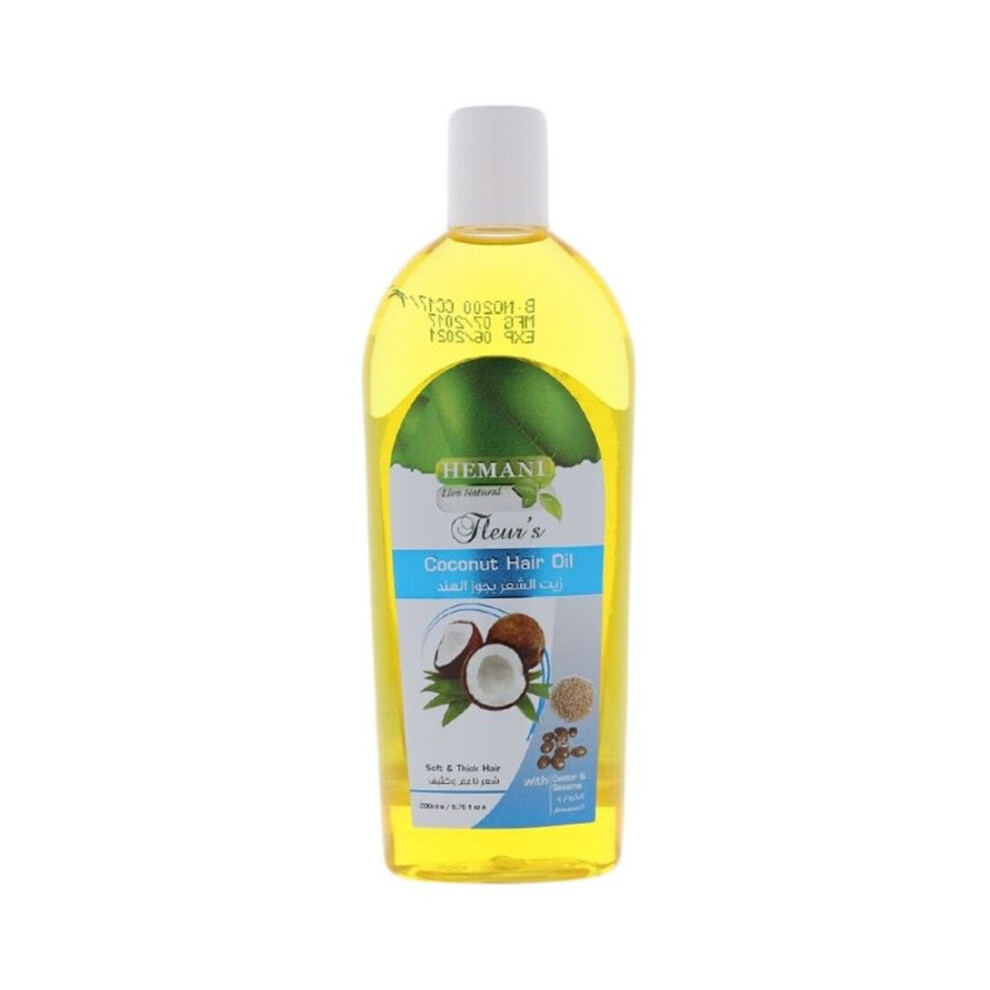 Hemani Coconut Hair Oil 200Ml - Essential Oil & Multipurpose Oil