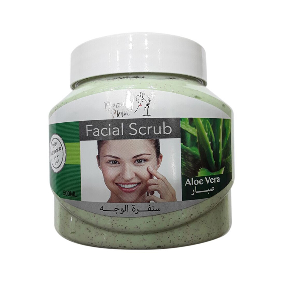 Beauty Skin Aloe Vera Facial Scrub 500Ml | Radiant Glowing Skin Moisturizing