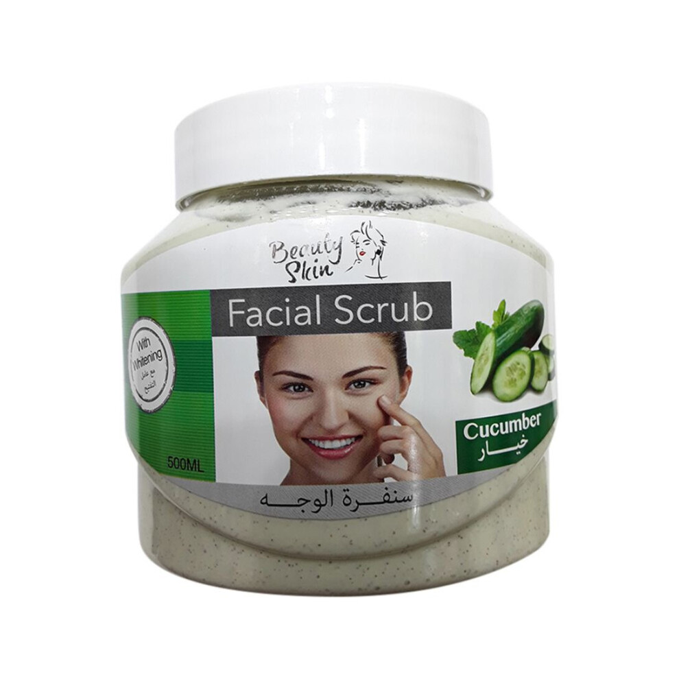 Beauty Skin Cucumber Face & Body Scrub 500Ml | Refreshing Exfoliating Scrub For Smooth, Glowing Skin | Hydrating & Cooling Formula