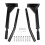 Wall Mounted Chin Up Bar Black 7