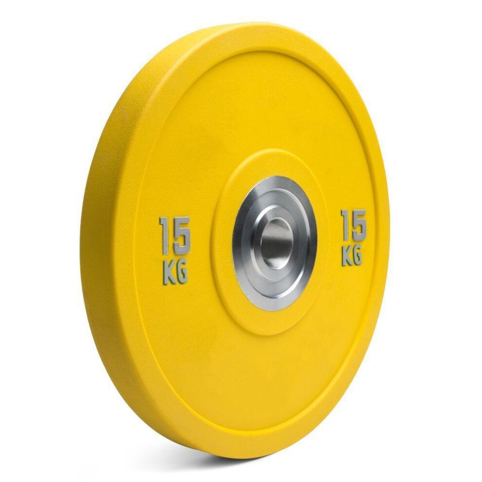 Olympic Bumper Weight Plate 15KG - Yellow