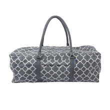 Fitness Mad Kit Bag in Floral Gray - Cotton & Polyester - 62 x 22 x 22cm