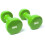 Solid Vinyl Dumbbell Pair 8Kg Neon Green 2