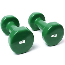 Solid Vinyl Dumbbell Pair 4Kg Dark Green