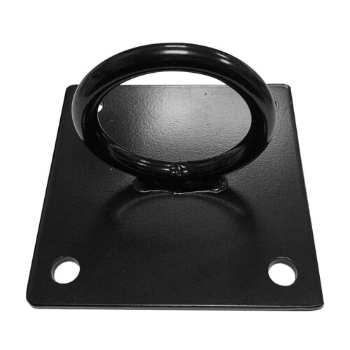 Ceiling Square Wall Mount Hook Anchor - Black 1