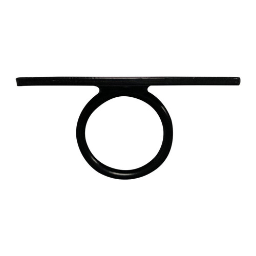 Ceiling Square Wall Mount Hook Anchor - Black 2