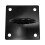 Ceiling Square Wall Mount Hook Anchor - Black 6