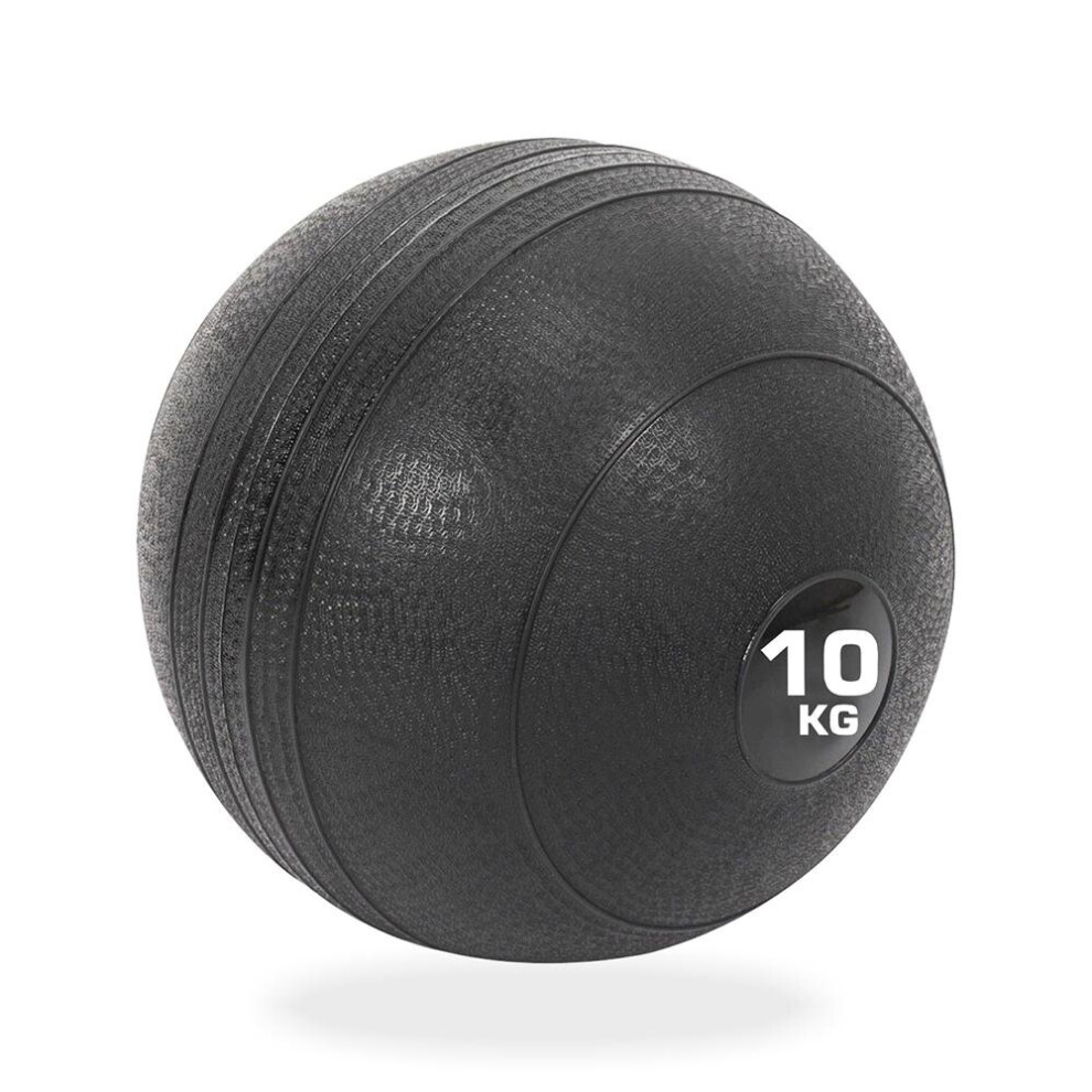 Slam Ball Black 10Kg No Bounce Crossfit MMA Boxing Extreme Fitness