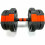 Tri-Grip Dumbbell Set (Black+Red Dumbbell Bar) 20Kg 5
