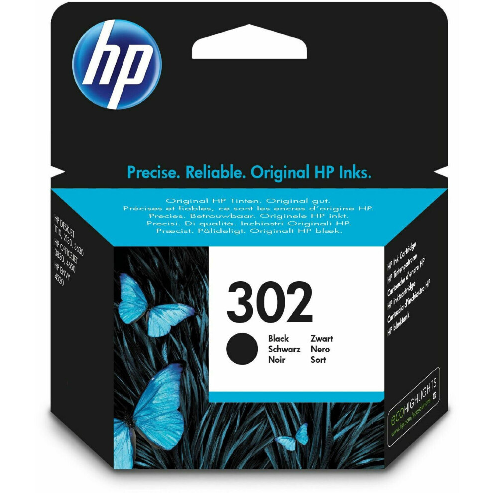 HP 302 Original Ink Cartridge - Black