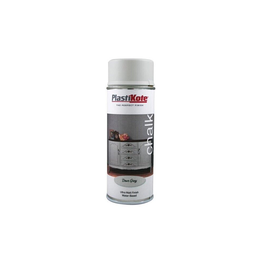 PlastiKote Chalk Finish Spray Dove Grey 400ml 440.0027109.076