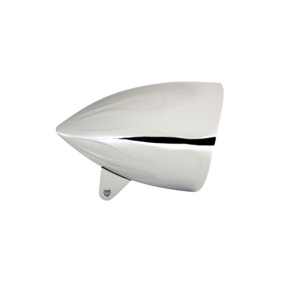 In Pro Car Wear Hb54211 5.75 In. Flamed Headlight Bucket, Chrome - Sleek With Visor, Sunset Boulevard 844176011138