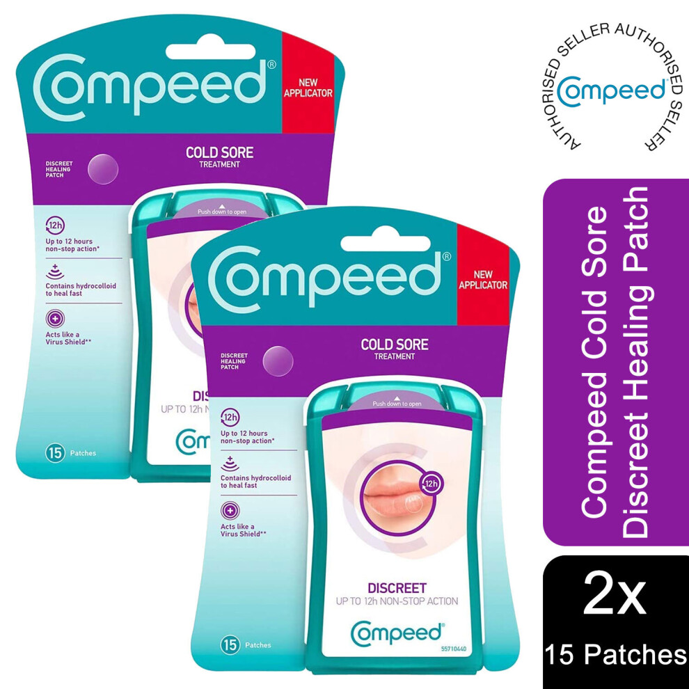 2x 15 Paches Compeed Cold Sore Discreet Healing Patches