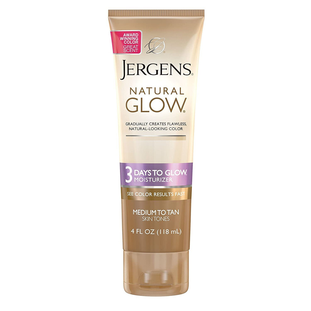 Jergens Natural Glow 3 Days to Glow Moisturizer for Body,
