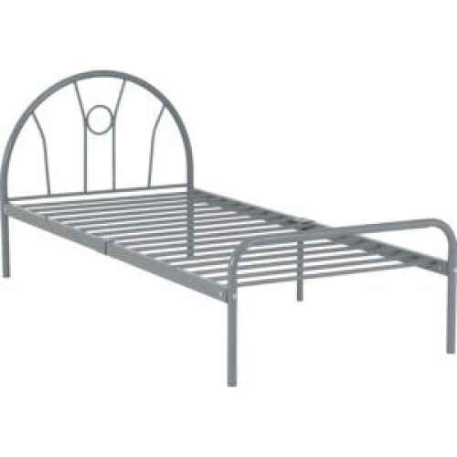 Seconique (Single 3ft-90cm) Nova Metal Bed Frame Silver-Mattress Not Include 1