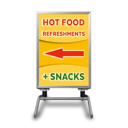 (Yes) A-board Pavement Sign with Snap Frame A1 Posters