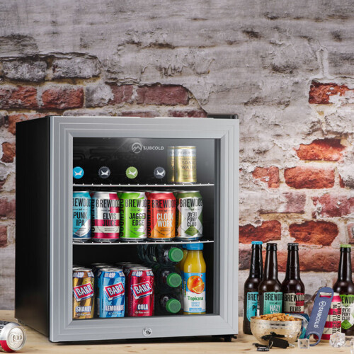 Subcold Subcold Super50 LED Mini Fridge | 50L Drinks Fridge - Silver 1