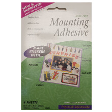 Therm-o-Web Mounting Double Sided Adhesive Sheets Pack of 4, Clear