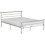 Seconique (Small Double4ft-120cm)Orion Metal Bed Frame Silver-Wooden Headboard/Footboard 2