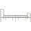 Seconique (Small Double4ft-120cm)Orion Metal Bed Frame Silver-Wooden Headboard/Footboard 5