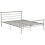 Seconique (Small Double4ft-120cm)Orion Metal Bed Frame Silver-Wooden Headboard/Footboard 3