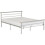 Seconique (Small Double4ft-120cm)Orion Metal Bed Frame Silver-Wooden Headboard/Footboard 1