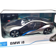 BMW i8 Radio Control Car 1/14 - Remote Control Toy (Silver)