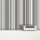 DEBONA Stripe Wallpaper Metallic Shiny Silver Grey Black White Barcode Textured Lined 2