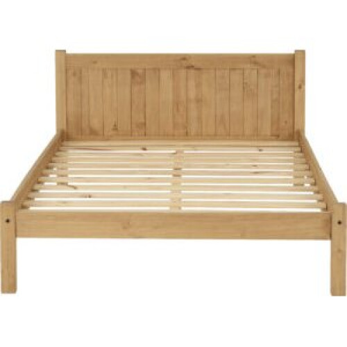 Seconique Maya Small Double 4ft Bed Frame - Distressed Waxed Pine, Flat Pack, Mattress Not Included, Assembly Required 2