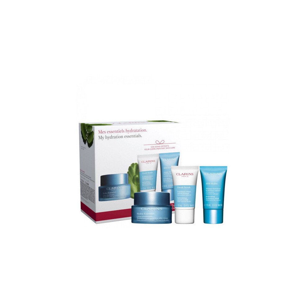 Clarins My Hydration Essentials skin care gift set