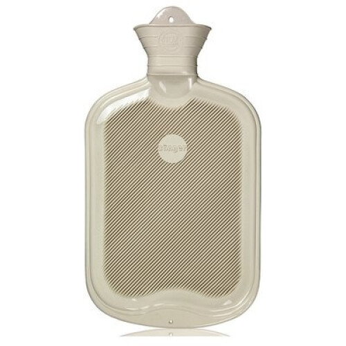 Sanger Ribbed Hot Water Bottle 2 litre White