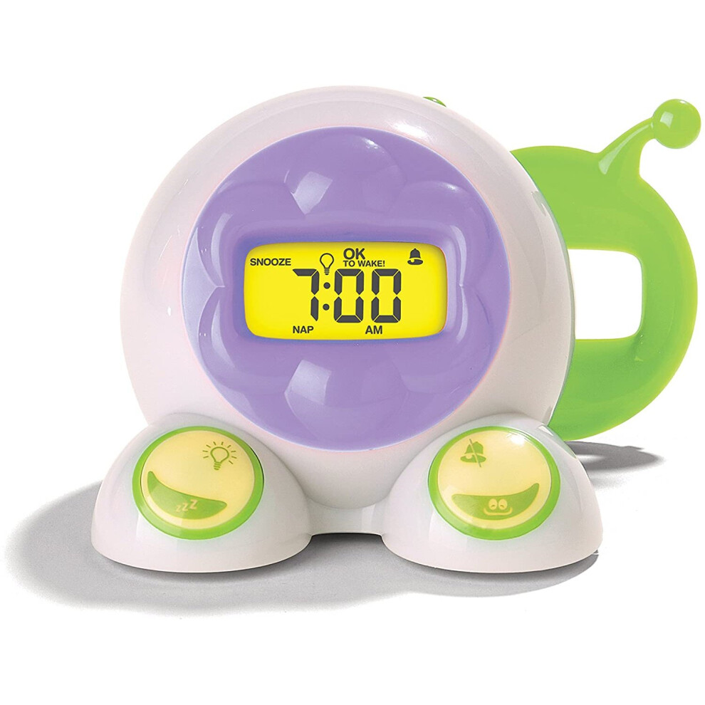 Ok To Wake Children's Alarm Clock And Nightlight Green,Purple Onaroo