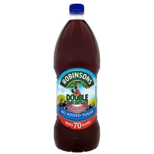 Robinsons Double Concentrate Apple & Blackcurrant No Added Sugar 1.75L