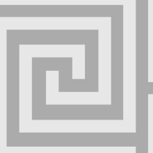 (4011 White Silver) Debona Athena Metallic Glitter Crystal Greek Key Geometric Embossed Wallpaper