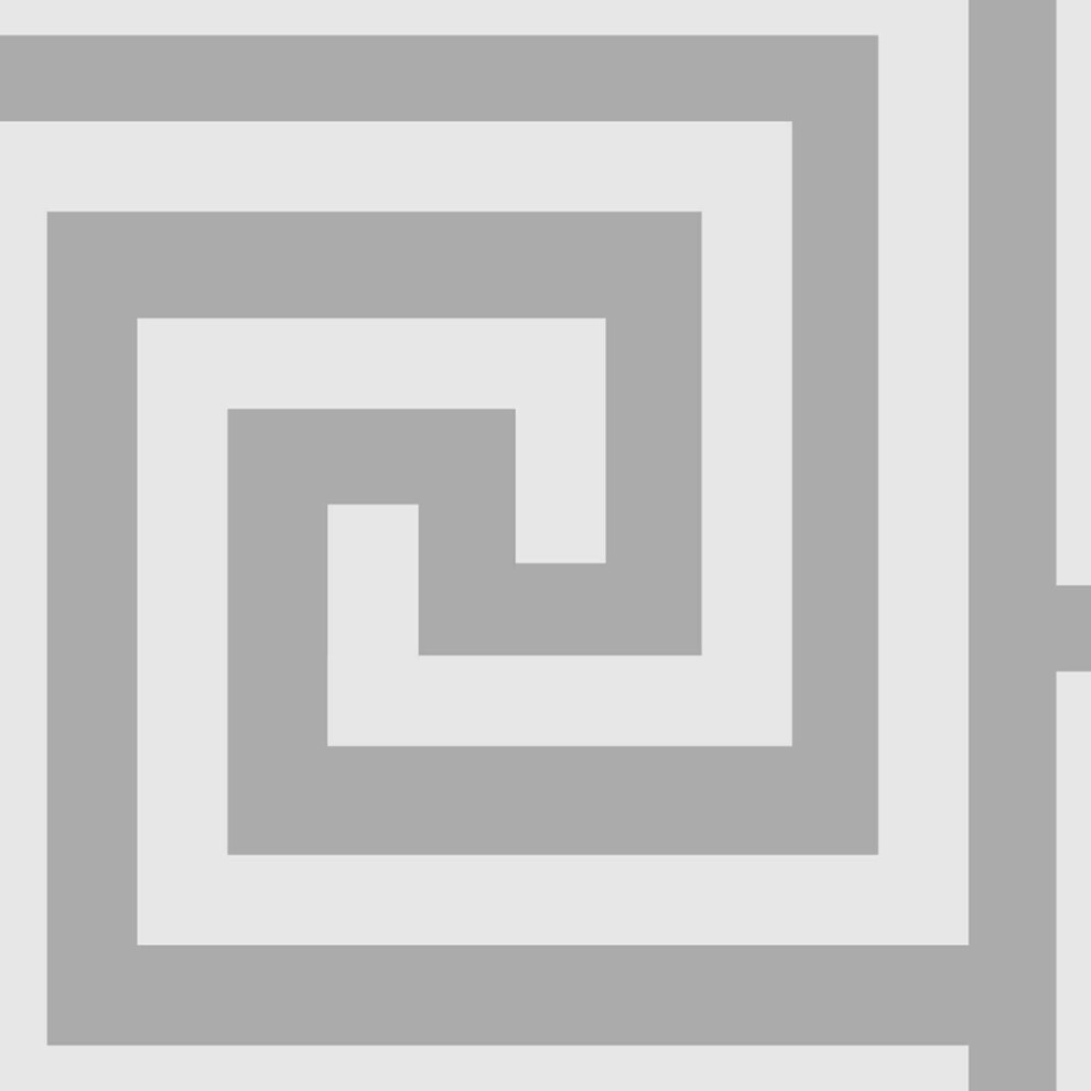 (4011 White Silver) Debona Athena Metallic Glitter Crystal Greek Key Geometric Embossed Wallpaper