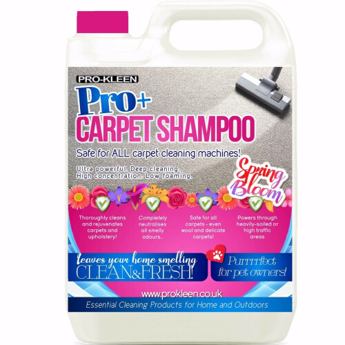 Pro-Kleen (5L, Spring Bloom) ProKleen Pro+ Carpet Shampoo Pet Odour Remover