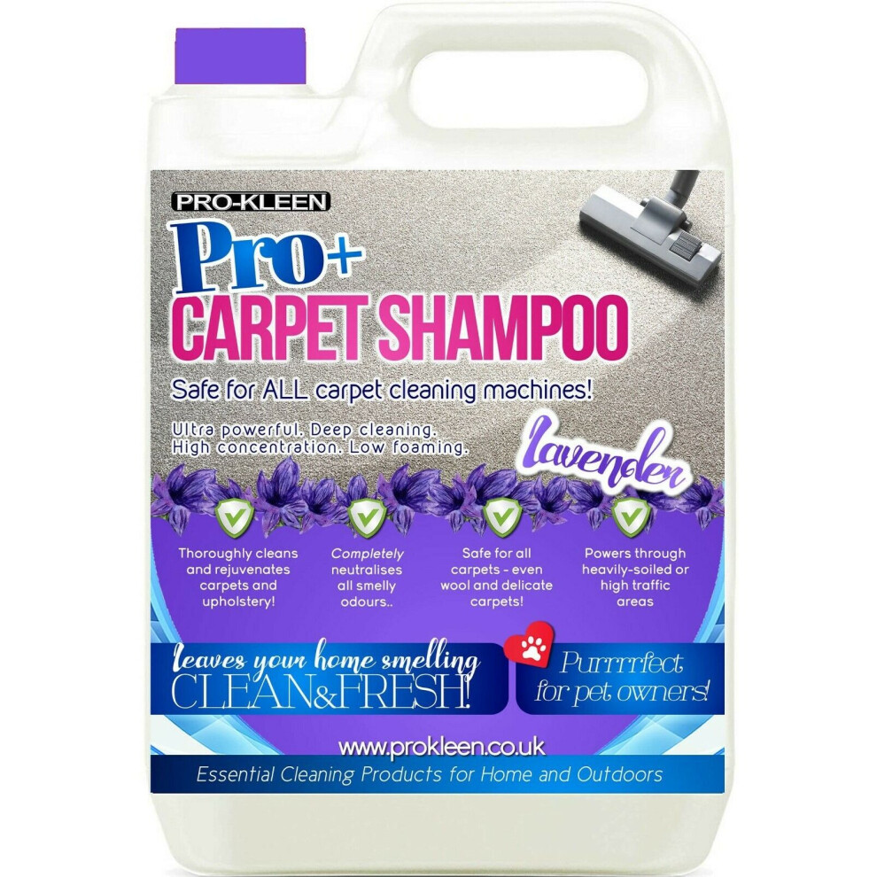(5L, Lavender) ProKleen Pro+ Carpet Shampoo Pet Odour Remover