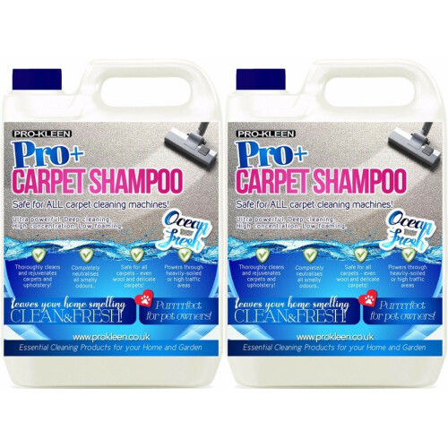 Pro-Kleen (10L, Ocean Fresh) ProKleen Pro+ Carpet Shampoo Pet Odour Remover