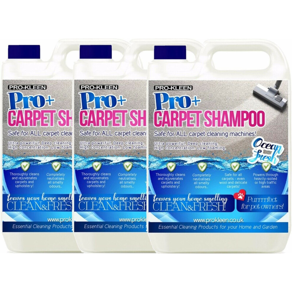 (15L, Ocean Fresh) ProKleen Pro+ Carpet Shampoo Pet Odour Remover