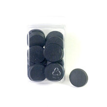 Pacote de valor hedral de 20-32 mm em miniaturas pretas redondas bases para jogos de guerra em miniatura ou miniatura