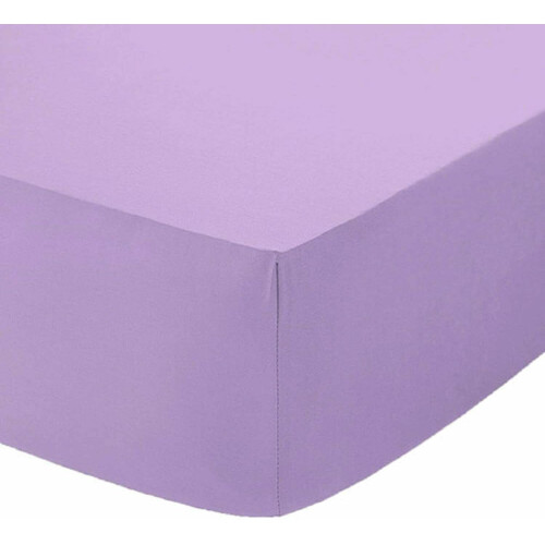 (Lilac , 4 FT Small double ) Fitted Sheet Extra Deep 25cm 100% Polycotton