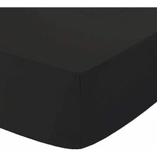 (Black, Double) Fitted Sheet Extra Deep 25cm 100% Polycotton