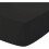 (Black, Double) Fitted Sheet Extra Deep 25cm 100% Polycotton 1