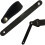 LIVIVO Heavy Duty Leather Guitar Strap with Headstock Attachment - Black 1