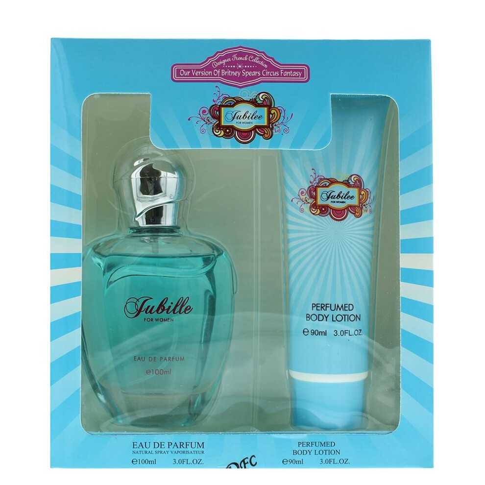 Designer French Collection Jubilee Eau De Parfum EDP 100ml - Body Lotion 90ml Women