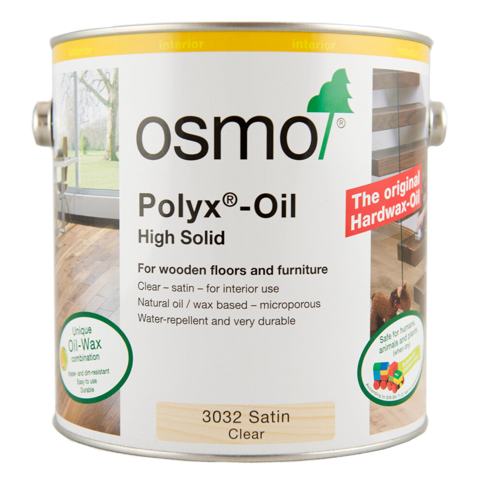 Osmo 3032 Polyx Hard wax Oil - Clear Satin  750ml