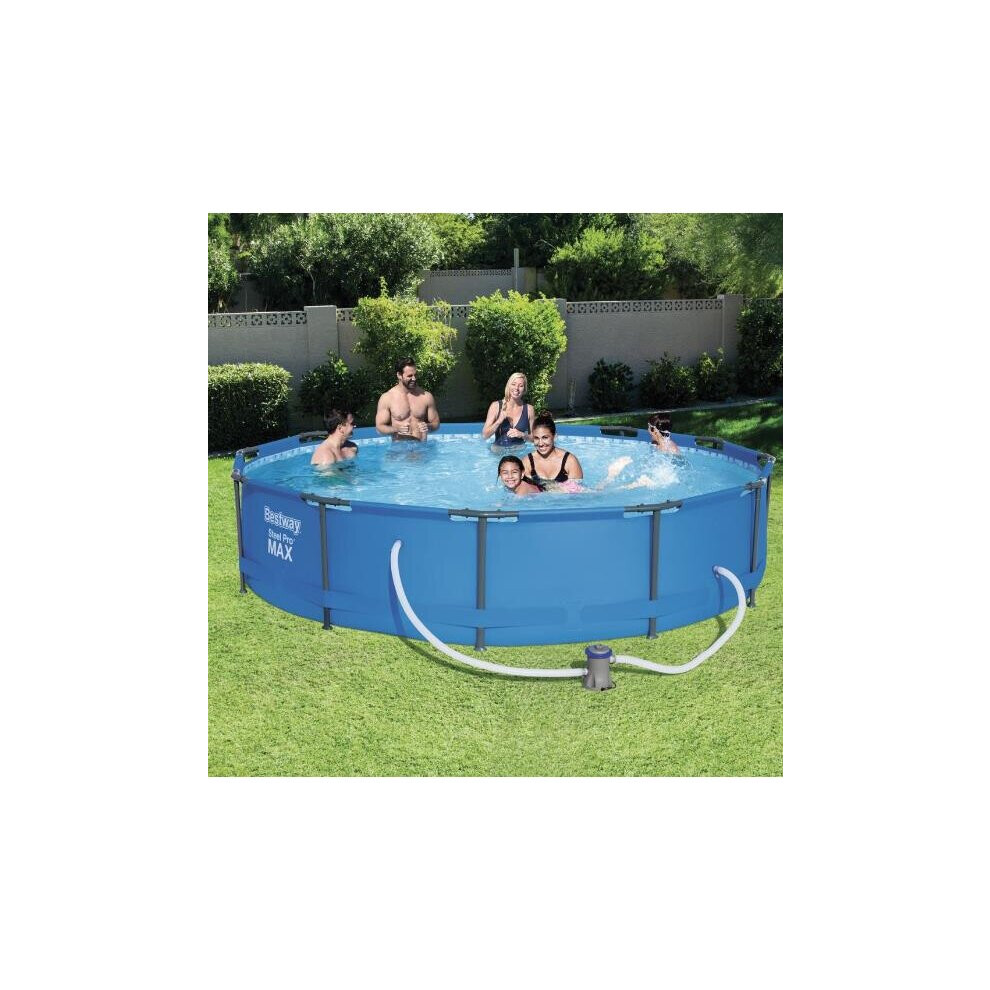 Bestway 10ft x 30 Steel Pro Max Frame Pool Set with Filter Pump