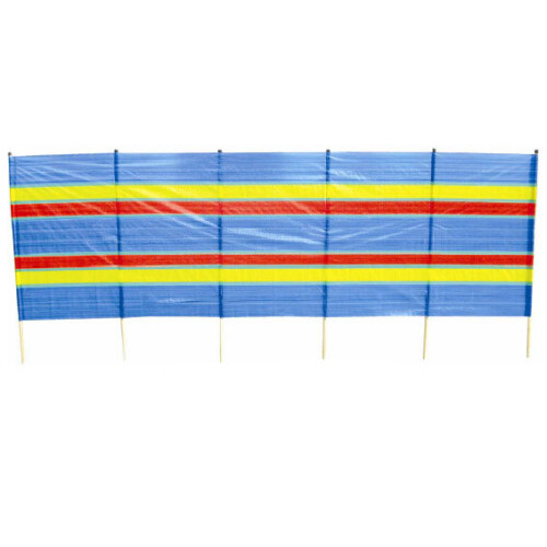 12ft (3.7m) Long 120cm High 6 Pole Beach / Camping Windbreak / Wind Break