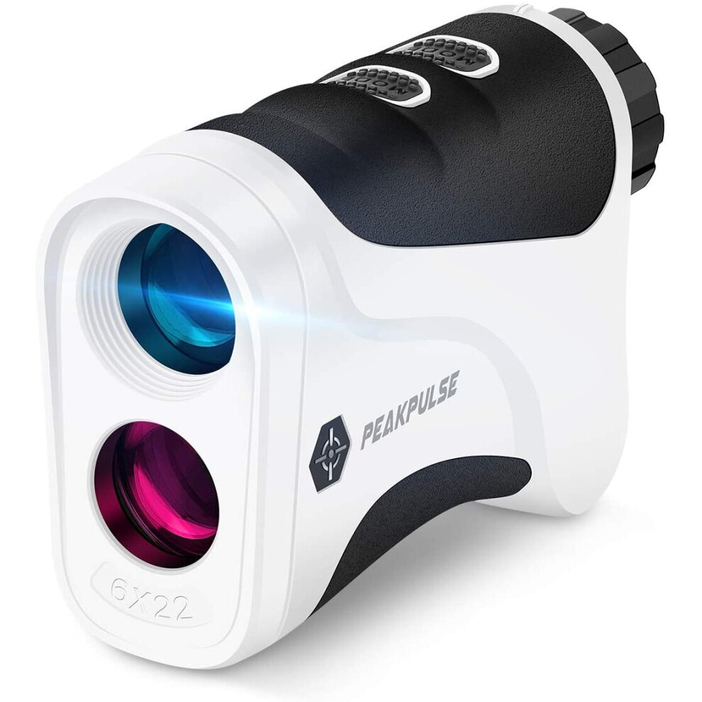 PeakPulse Rangefinder Golf 656 Yards Rangefinder with Flag-Lock, 6X Magnification,Vibration,Distance Measurement,The Most Suitable Gift for golfers